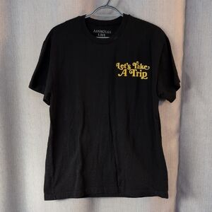 Let’s Take A Trip Graphic Tee - Black with Yellow Script